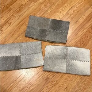 Gray Patchwork Clutch Set